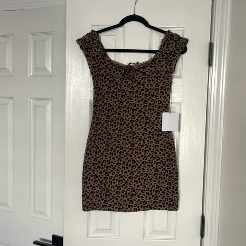 Majorette cheetah dress size medium new with tags